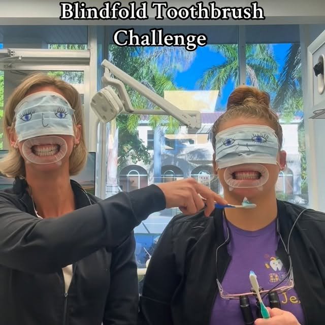 blindfold toothbrush challenge
